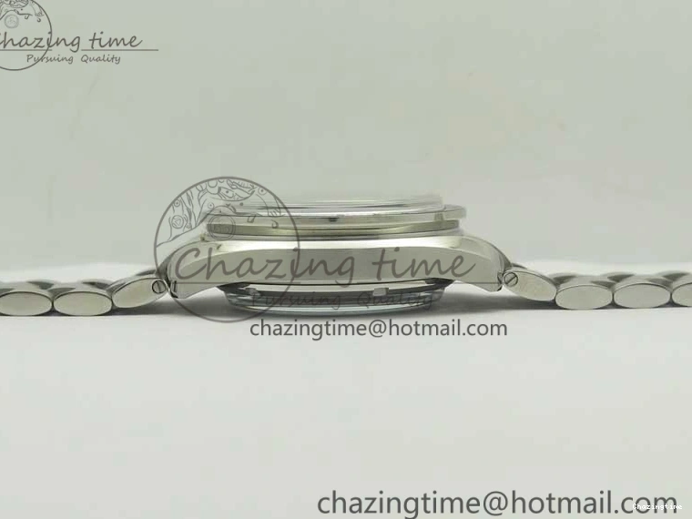 0203 UrbanChic Speedmaster Moonwatch OMF 1:1 Best Edition White Dial Black Hand on SS Bracelet A 8045